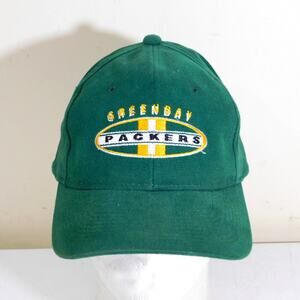 Vintage 90s Sports Specialties Green Bay Packers Hat Green Adjustable Snapback